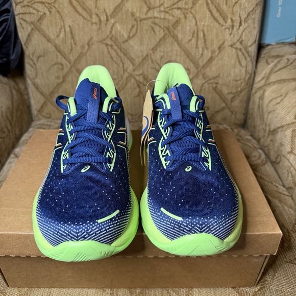 Asics Gel Cumulus 26 Limited Edition Size 9.5 Wide Blue Expanse Illuminate Green - Picture 4 of 8